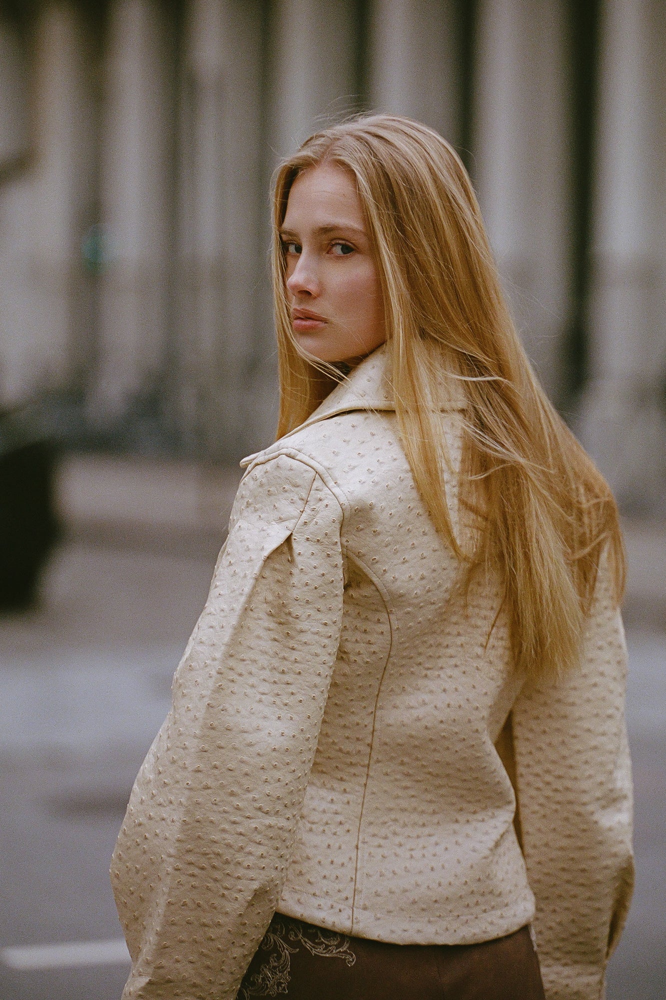 Olsen Ostrich Jacket | Sand