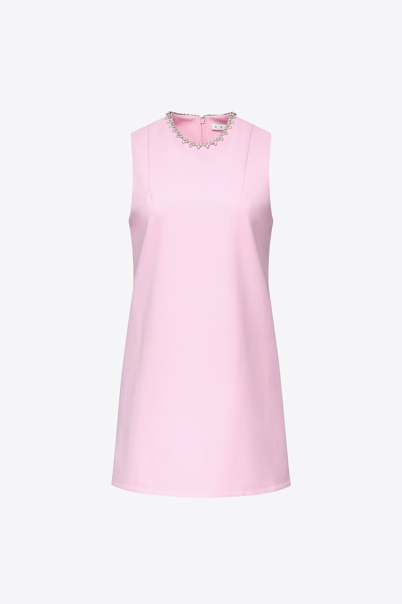 Crystal Heart Back Dress | Powder Pink