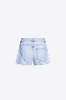 Crystal Pocket Jean Short | Light Blue