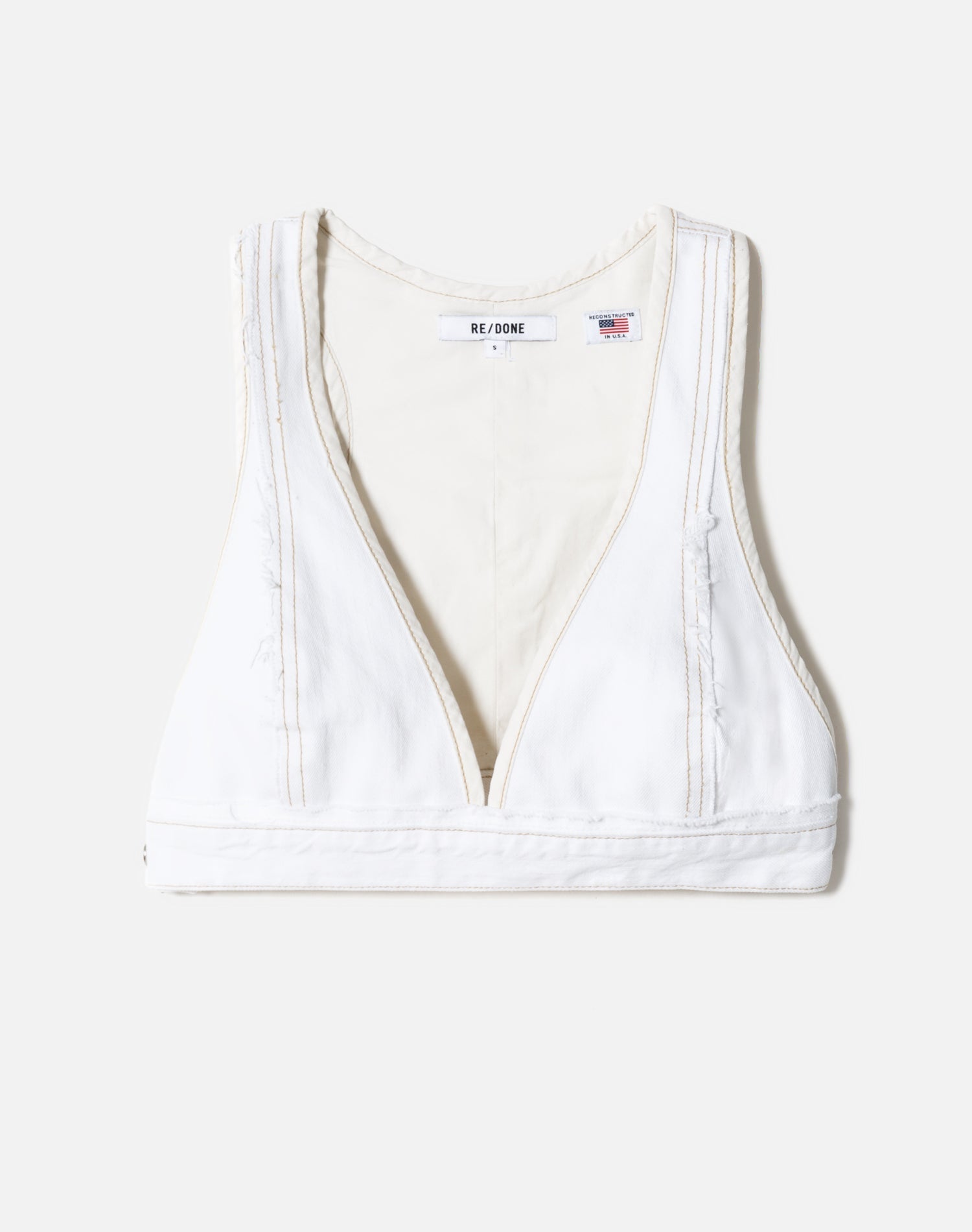 Womens | Upcycled Vintage | Bra Top | One-of-a-kind | White