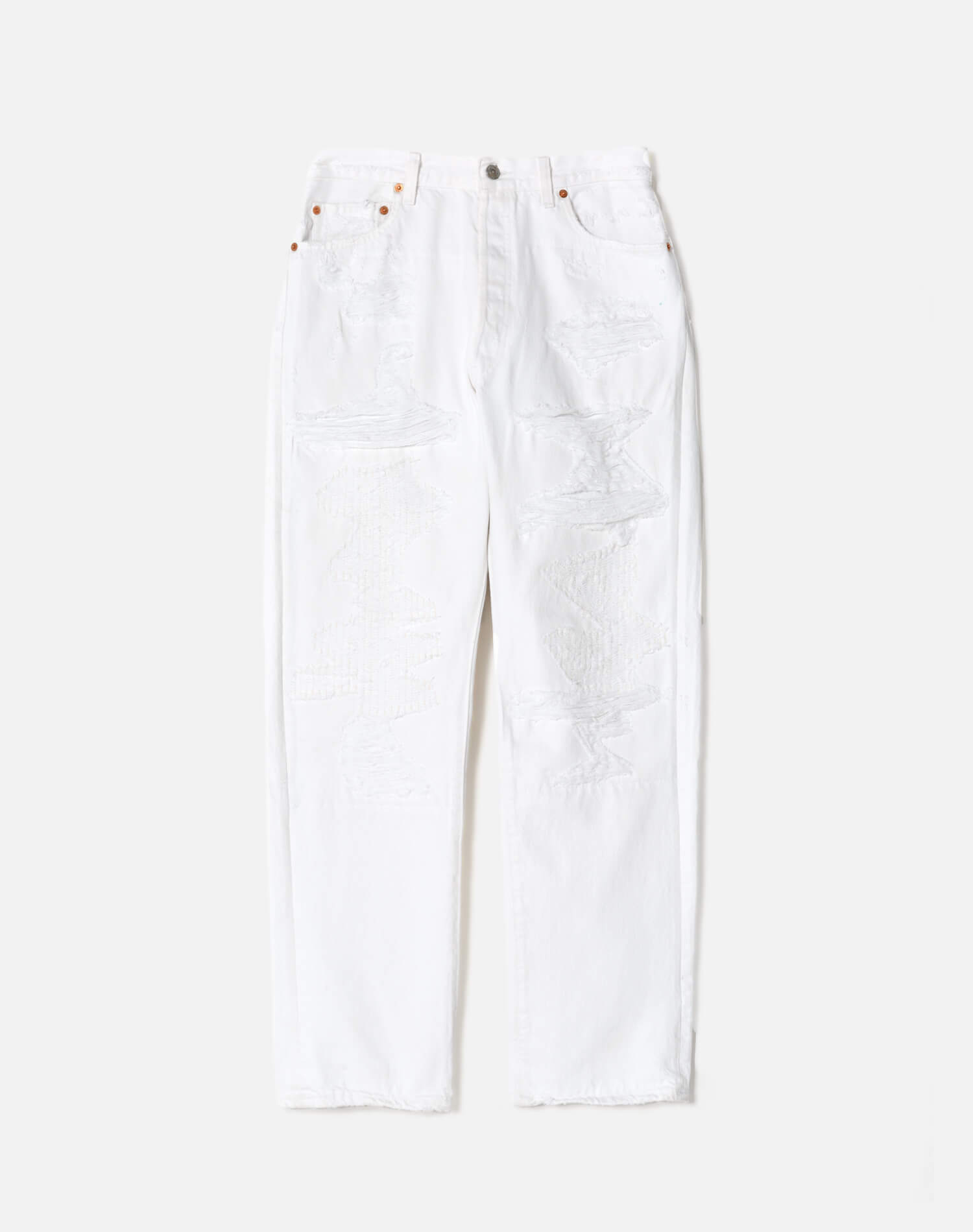 Womens | Upcycled Vintage | Levi's 90s RE/DONE Repair Jean | One-of-a-kind | White