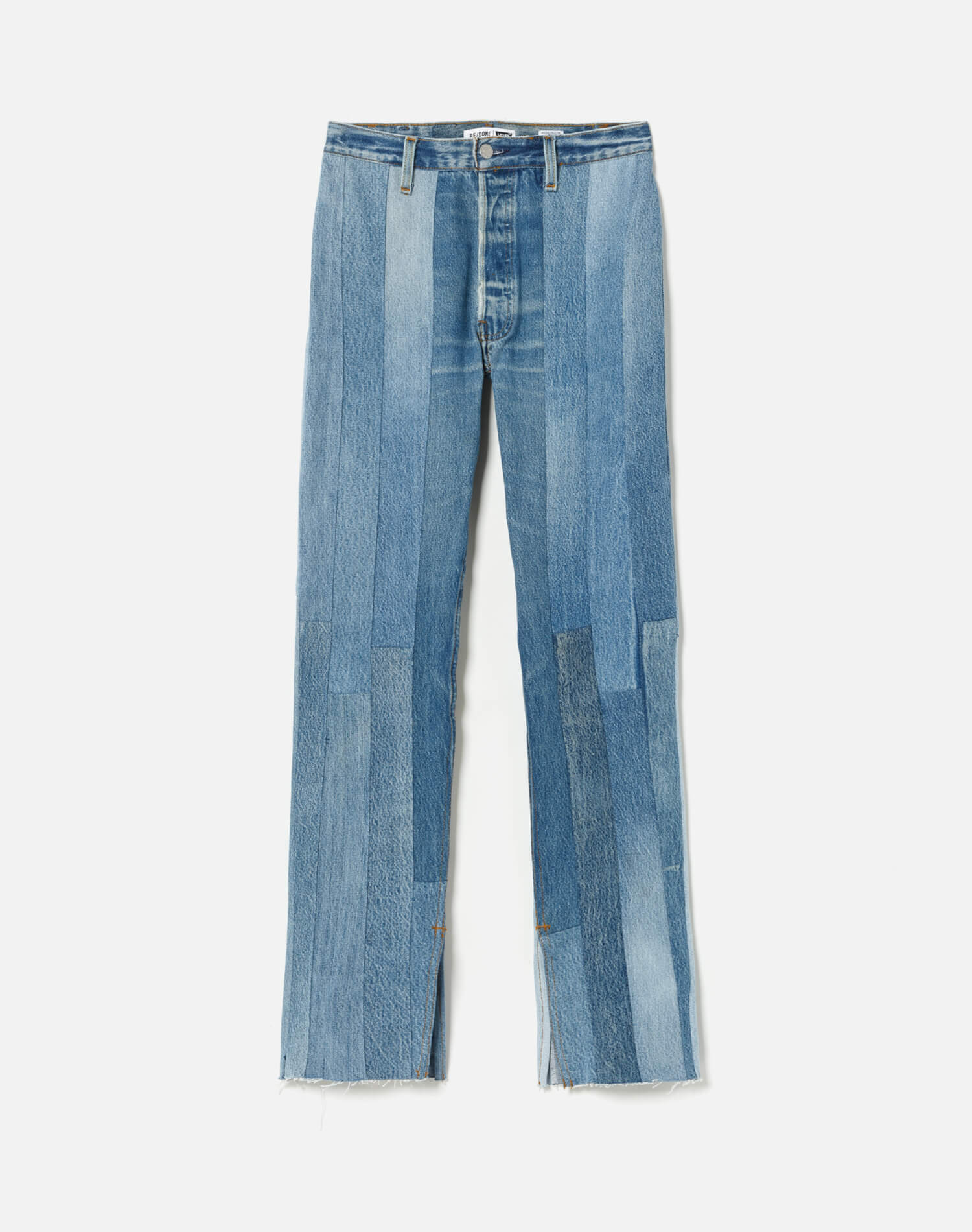 Womens | 60s Patched Skinny Boot | Indigo