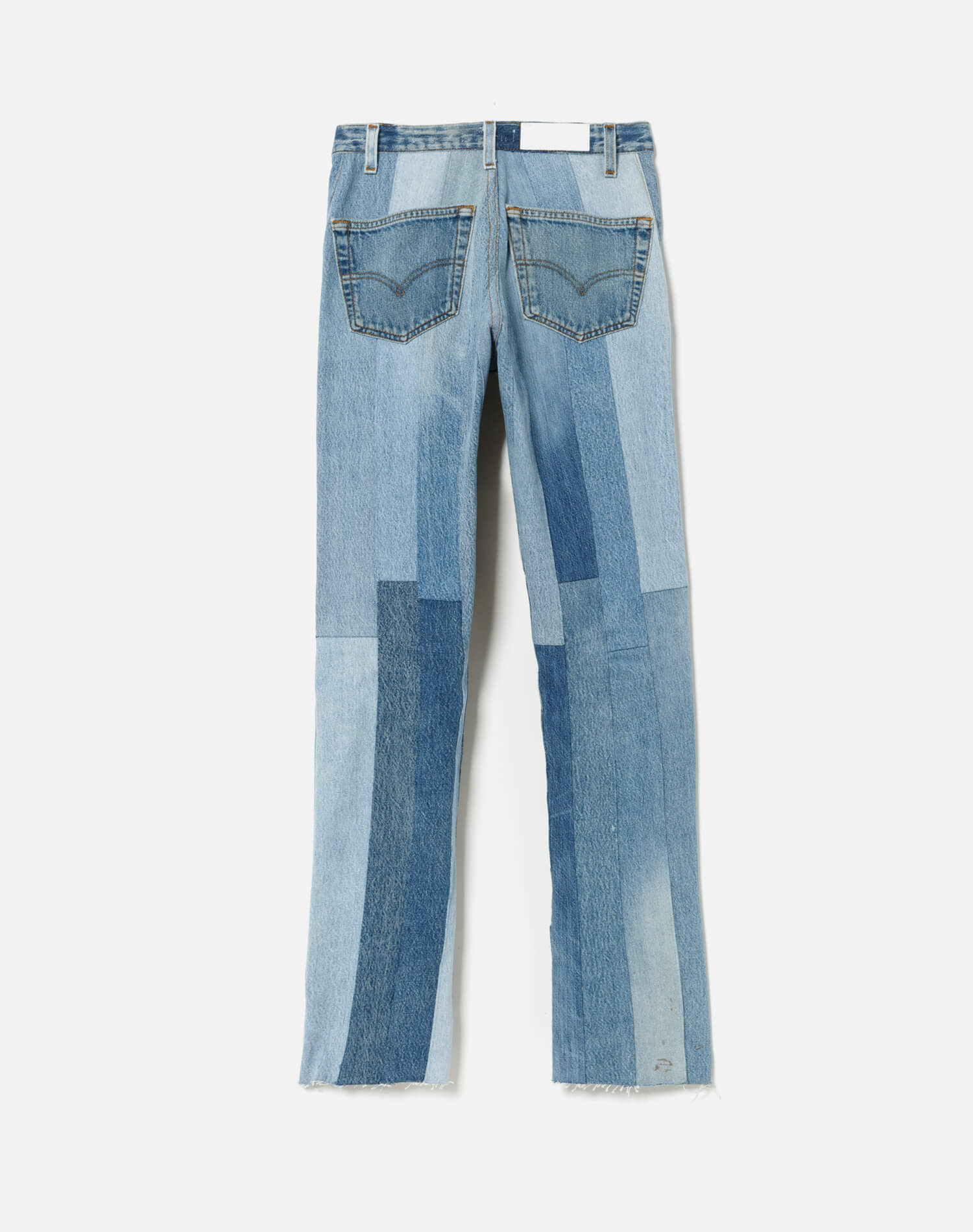 Womens | 60s Patched Skinny Boot | Indigo