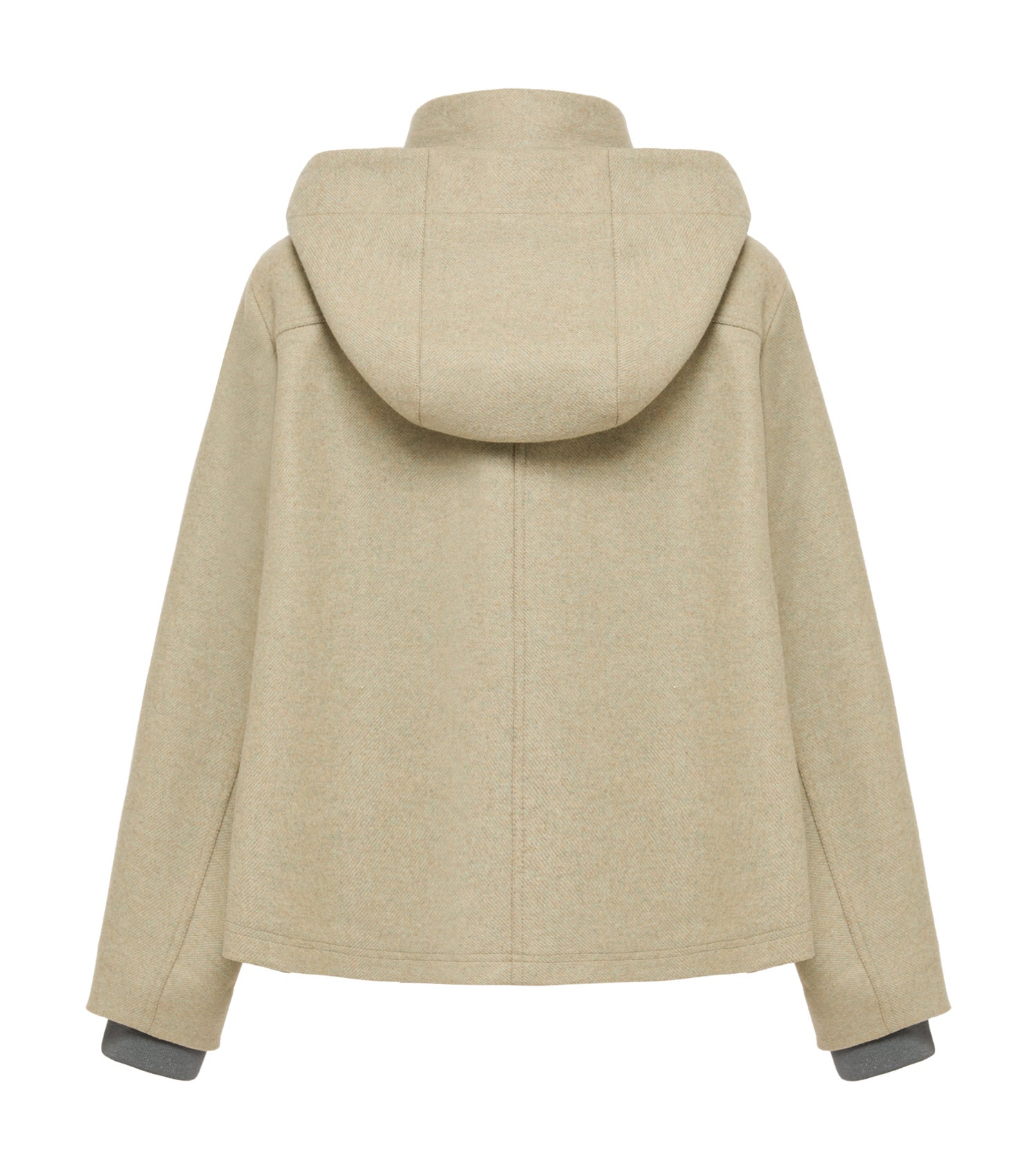 Classic Short Hooded Embroidered Jacket | Green