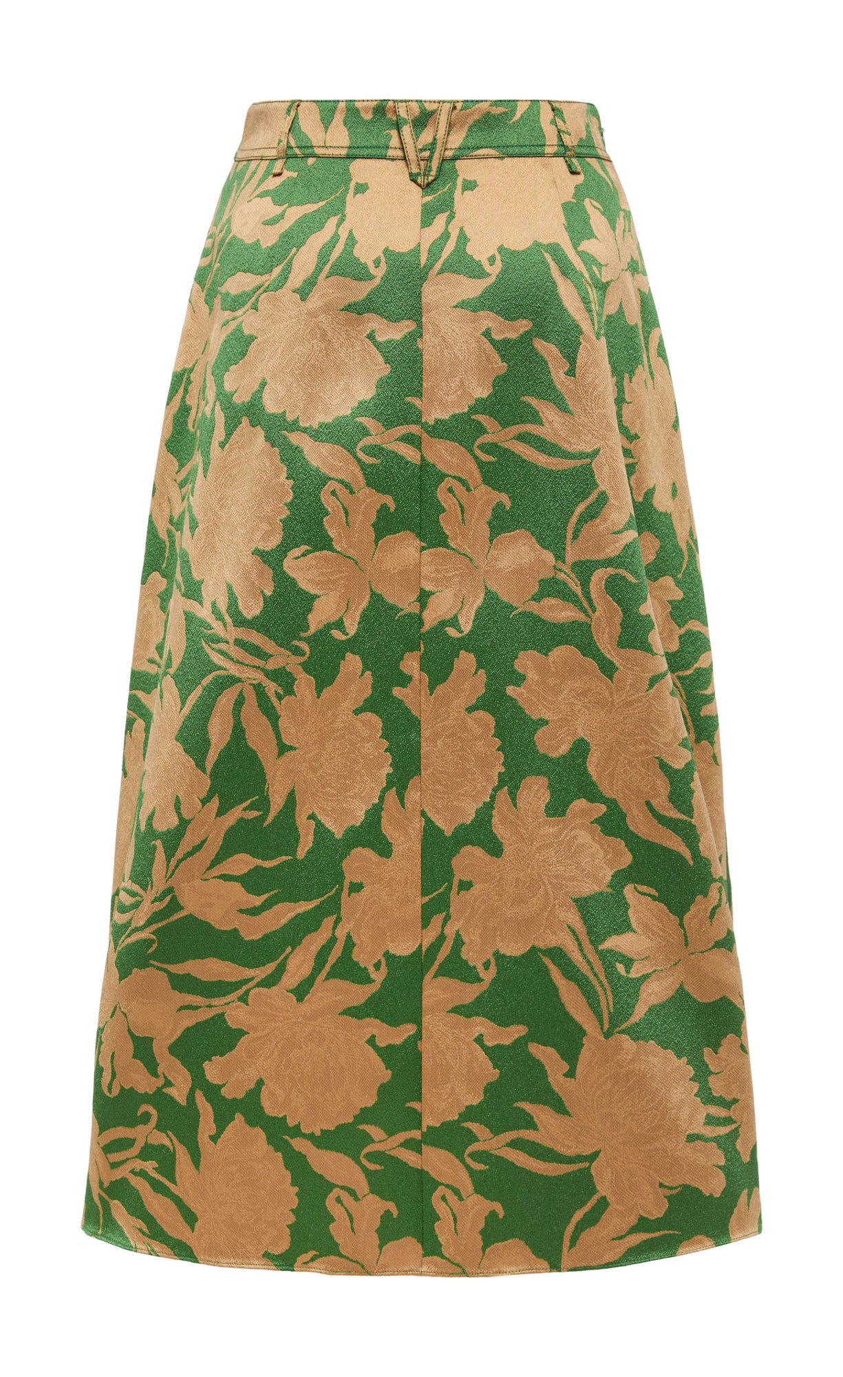Floral Midi Skirt | Green