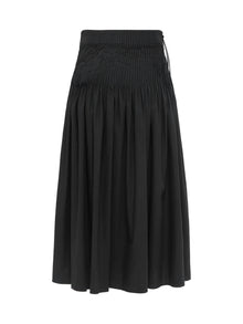 Cotton A Skirt | Black