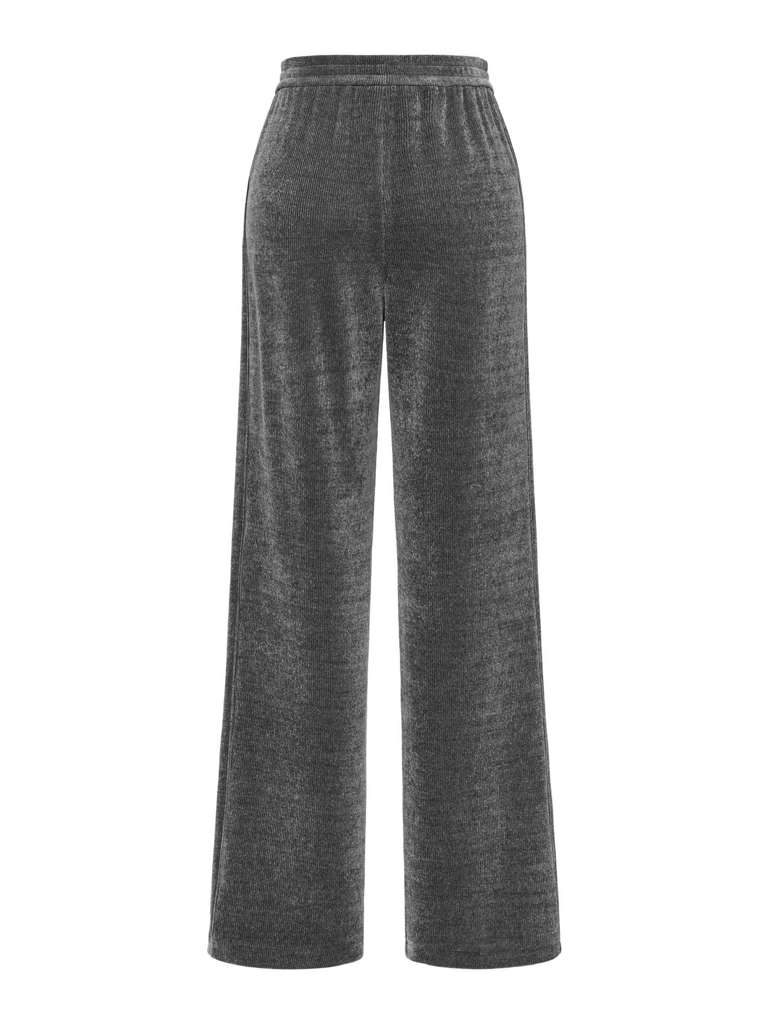 Textured Fabric Pant | Grey