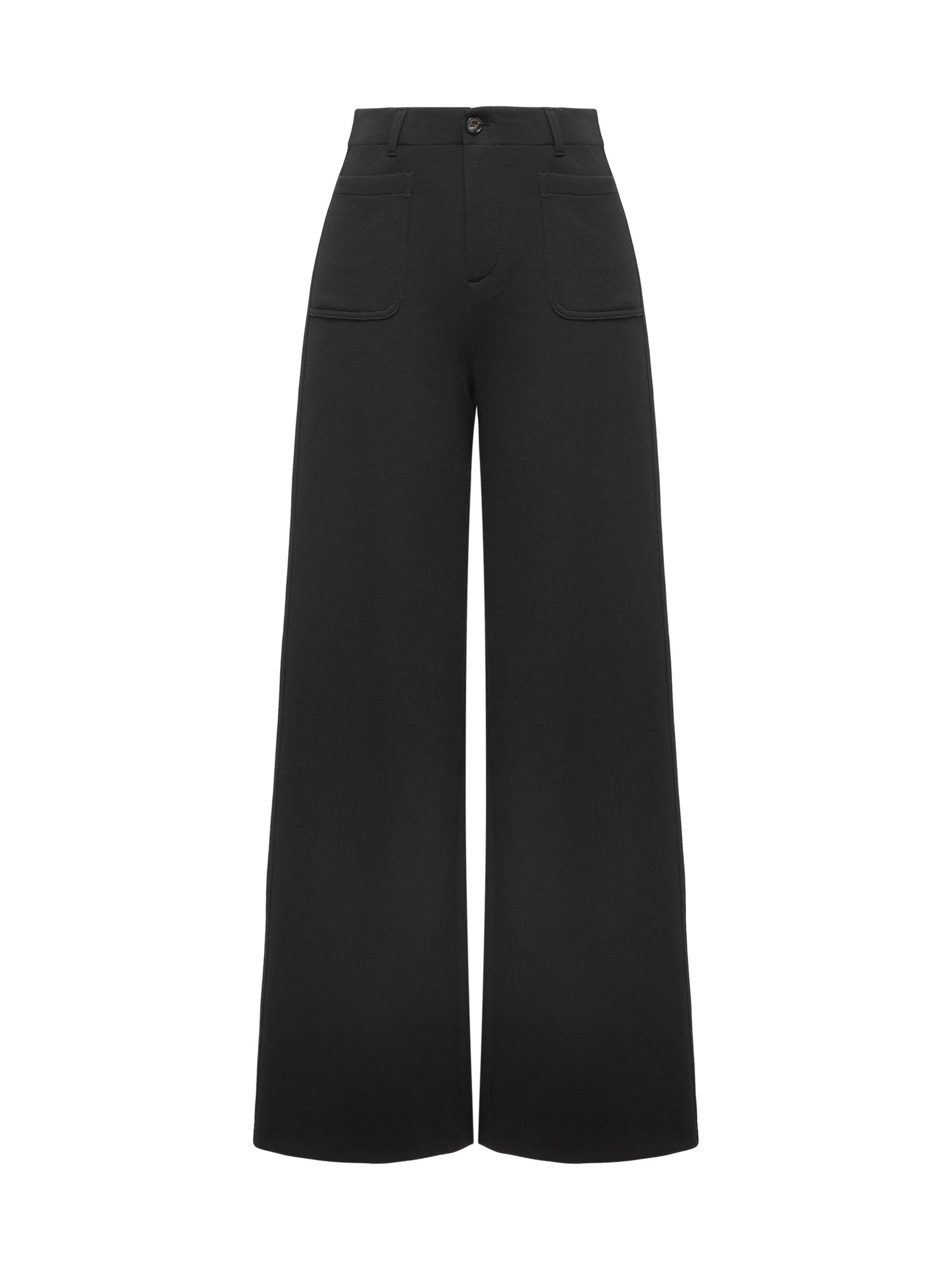 Practical Pockets Straight Leg Pants | Black