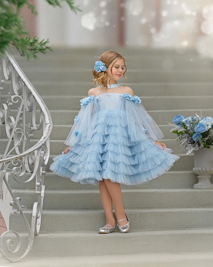 Alaska Baby Blue Tulle Dress | Blue