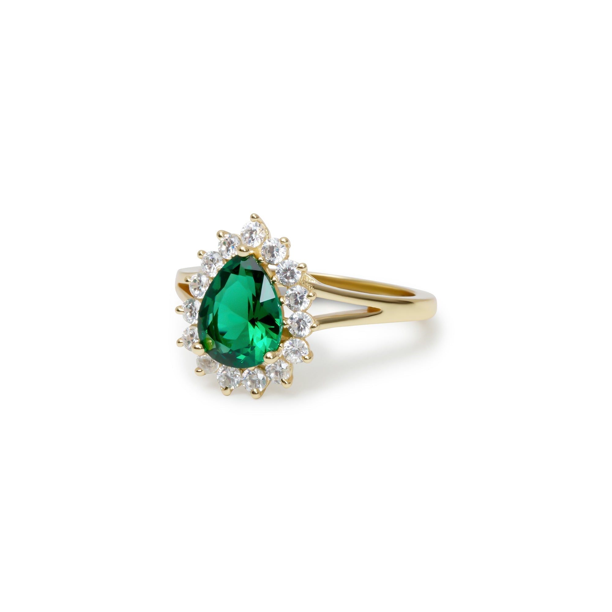 The Green Gemstone Heirloom Ring | 18KT Gold Vermeil