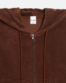 Womens | Shrunken Terry Hoodie | Brunette