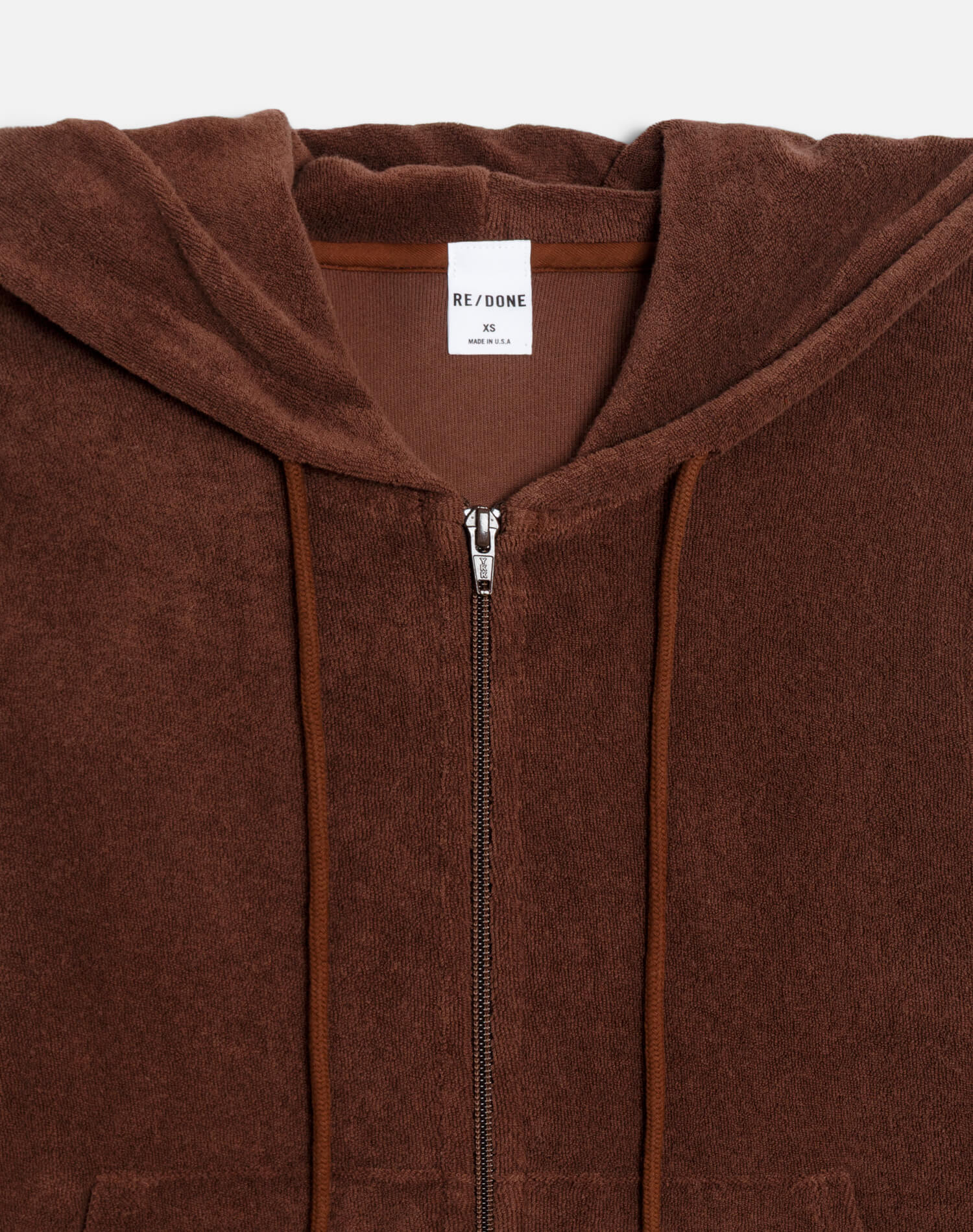 Womens | Shrunken Terry Hoodie | Brunette