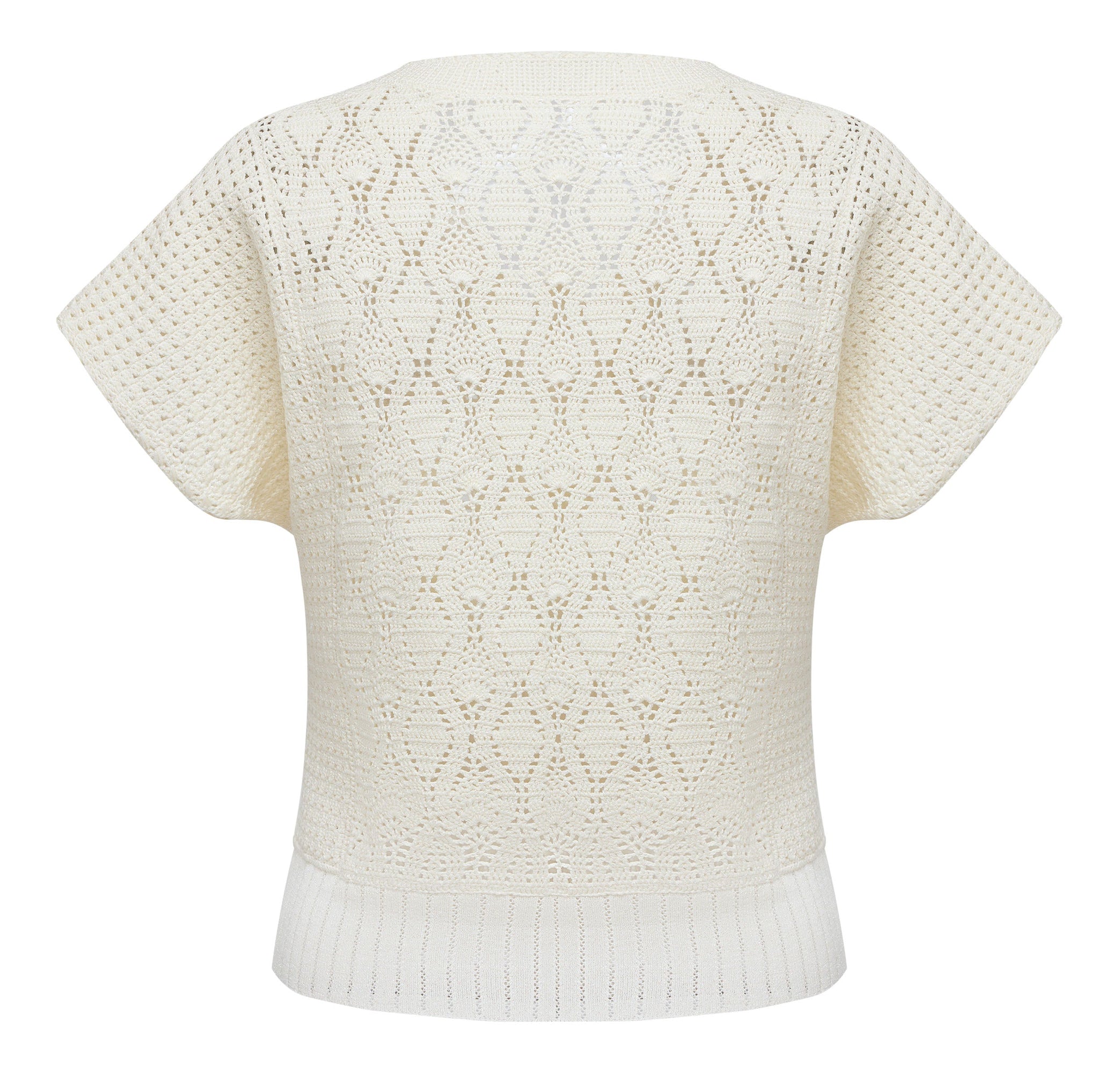 Textured Knit Top | White