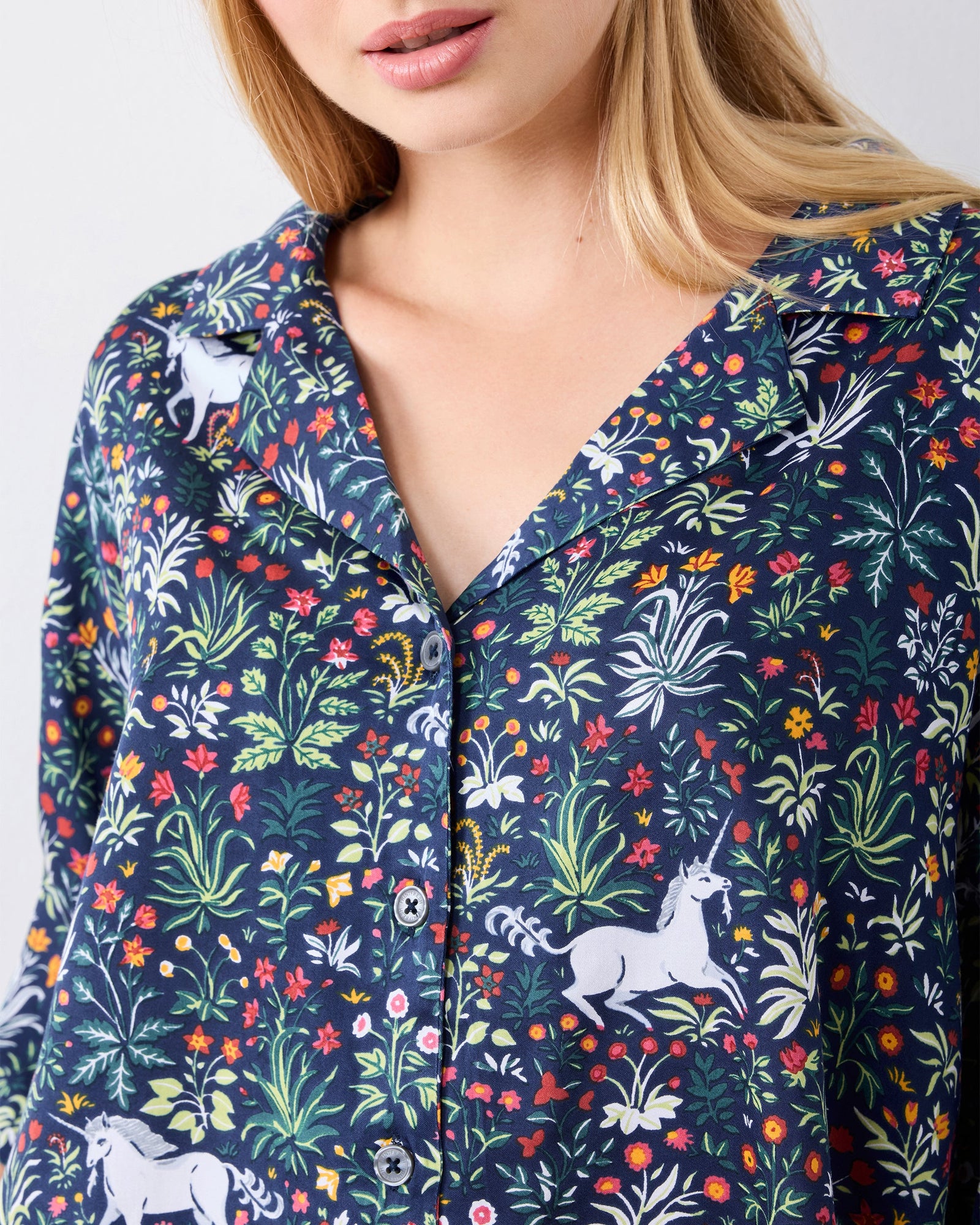 Unicorn's Garden - Eco Satin Wildest Dream Set - Indigo - Printfresh