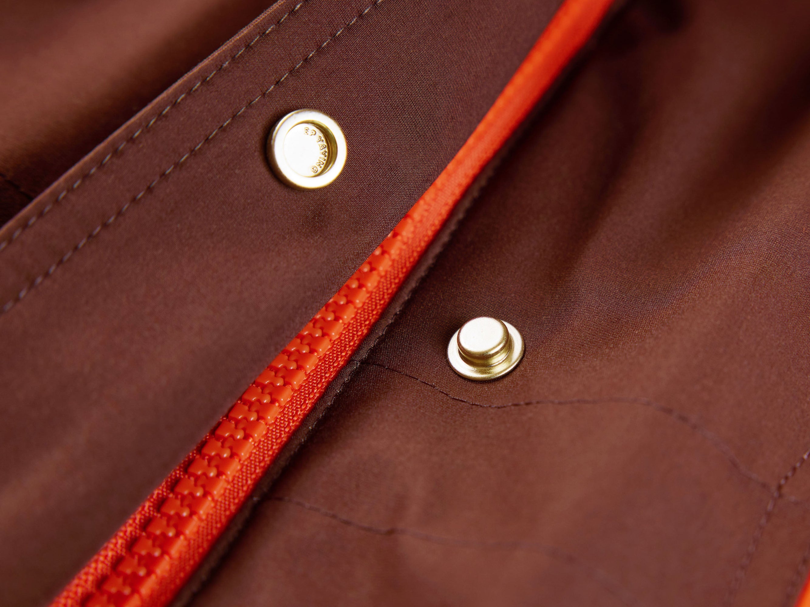 Hooded Jacket | Orange/Brown