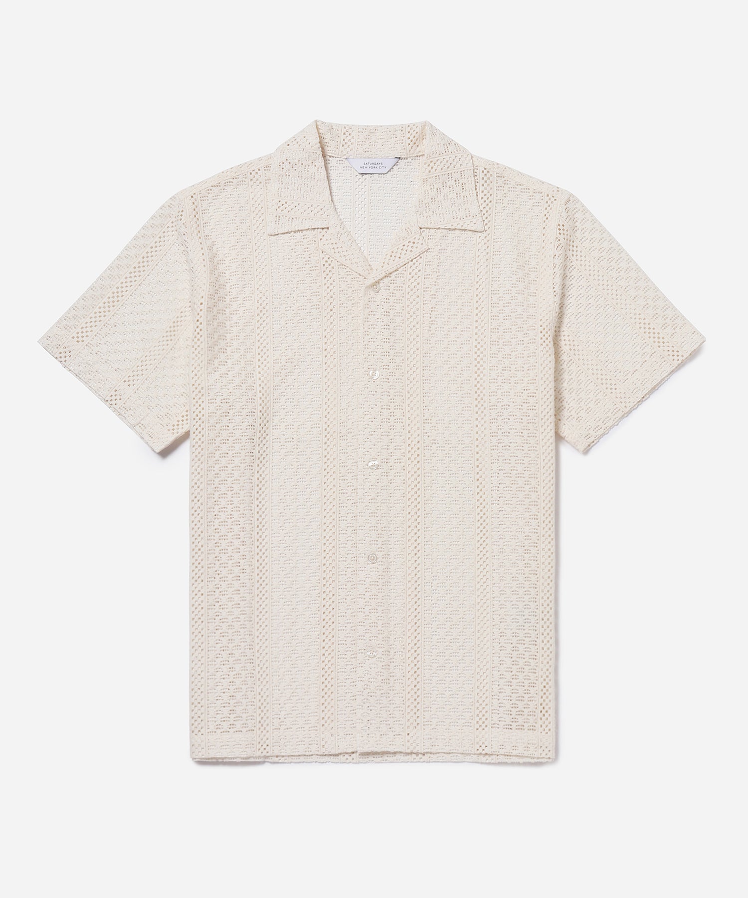 Ivory | Canty Cotton Lace SS Shirt