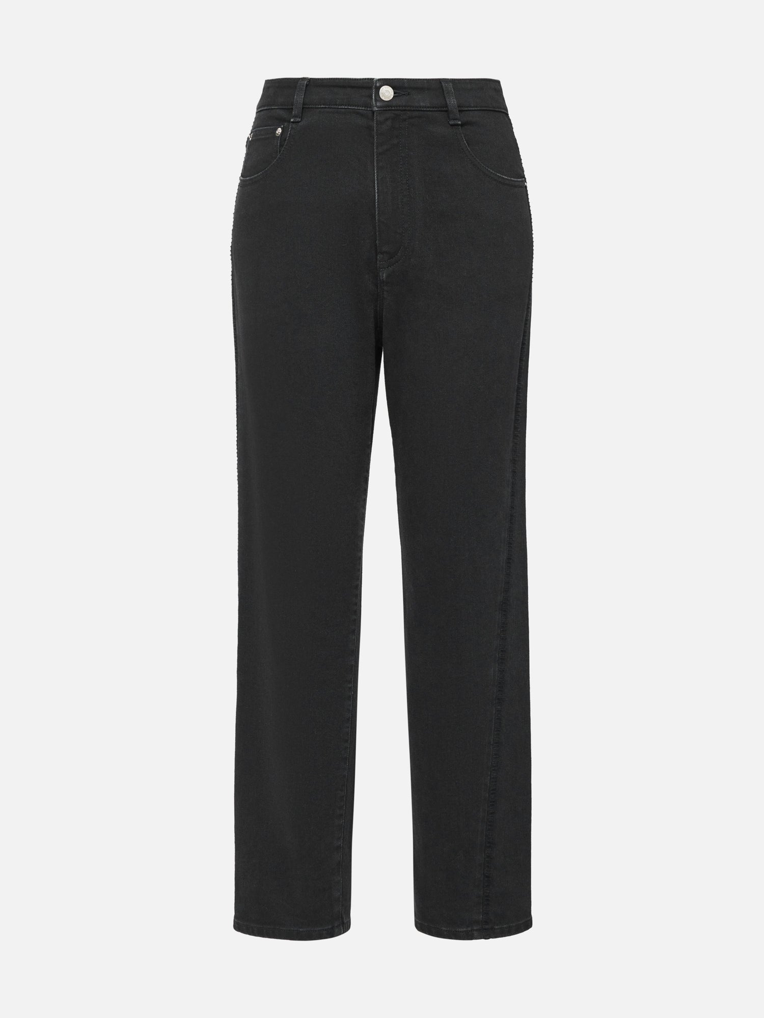 Straight Leg High-Waisted Jean | Black