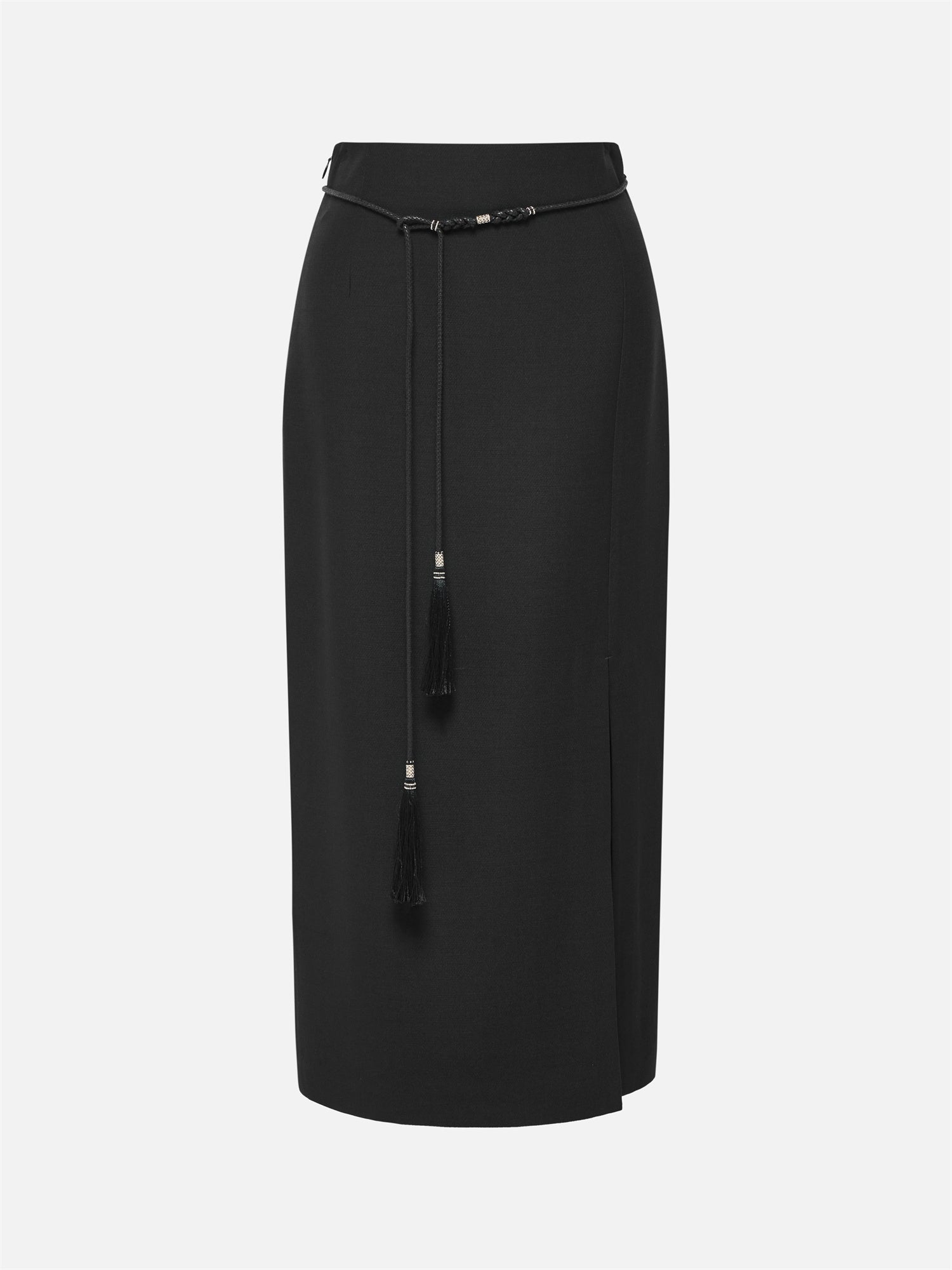 High-Waisted Maxi Skirt | Black