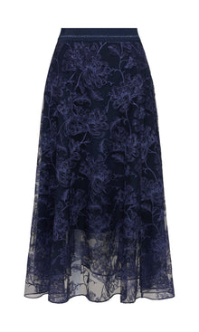 Lace Skirt | Navy