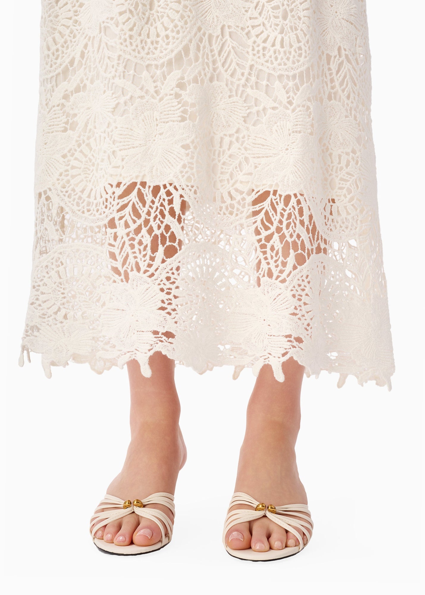 Imogene Strapless Dress | Macadamia