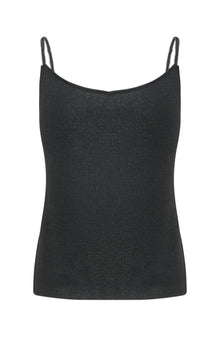 Silk-Blend V-Neck Camisole | Black
