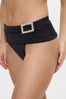 BELLA HADID Maverick Micro Swim Skirt Black