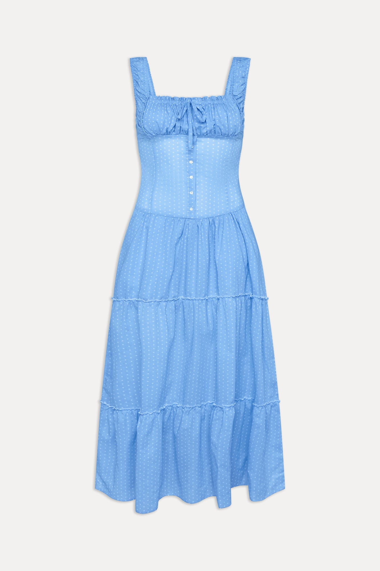 Christabelle Polka Dot Maxi Dress Raindrop Print