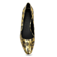 Minetta Dress Pump | Gold Multi Faux Metallic Leopard Print