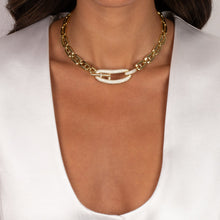 Pave Accented Mariner Toggle Necklace - Adina's Jewels