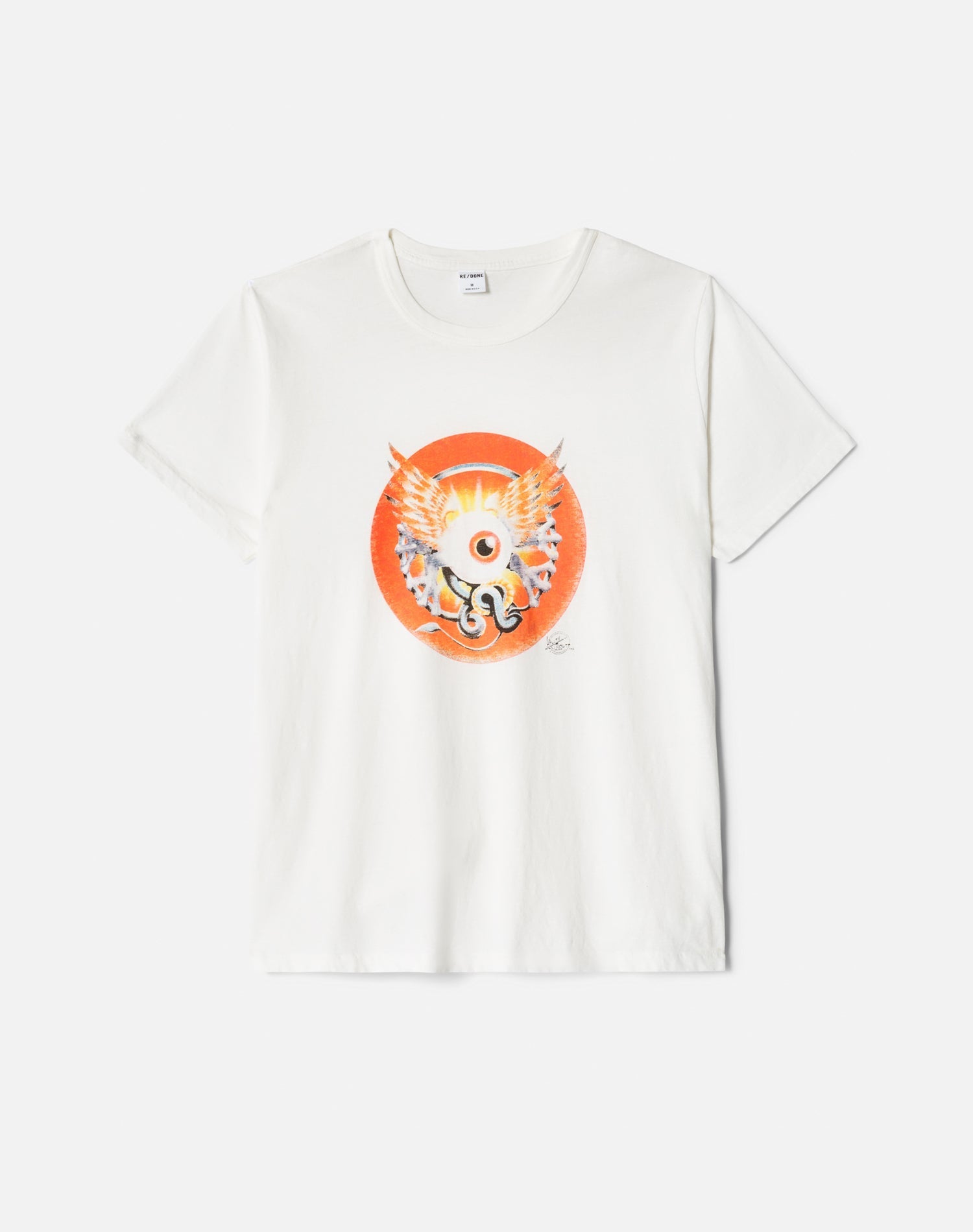 Mens | Classic "Eye Ball" Tee | Old White