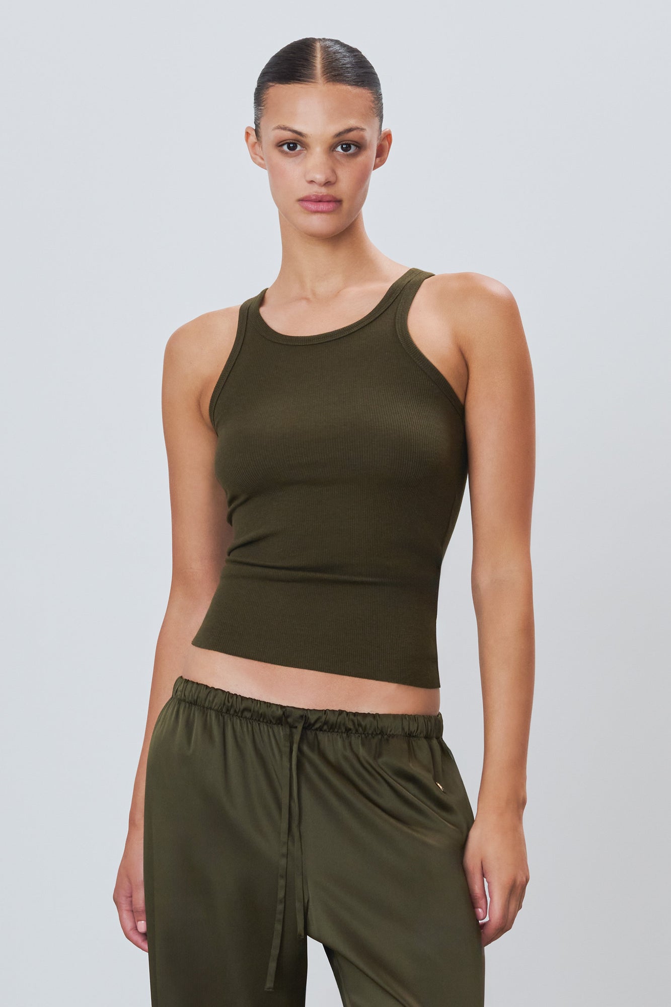 HIGH NECK FITTED TANK - ETERNE