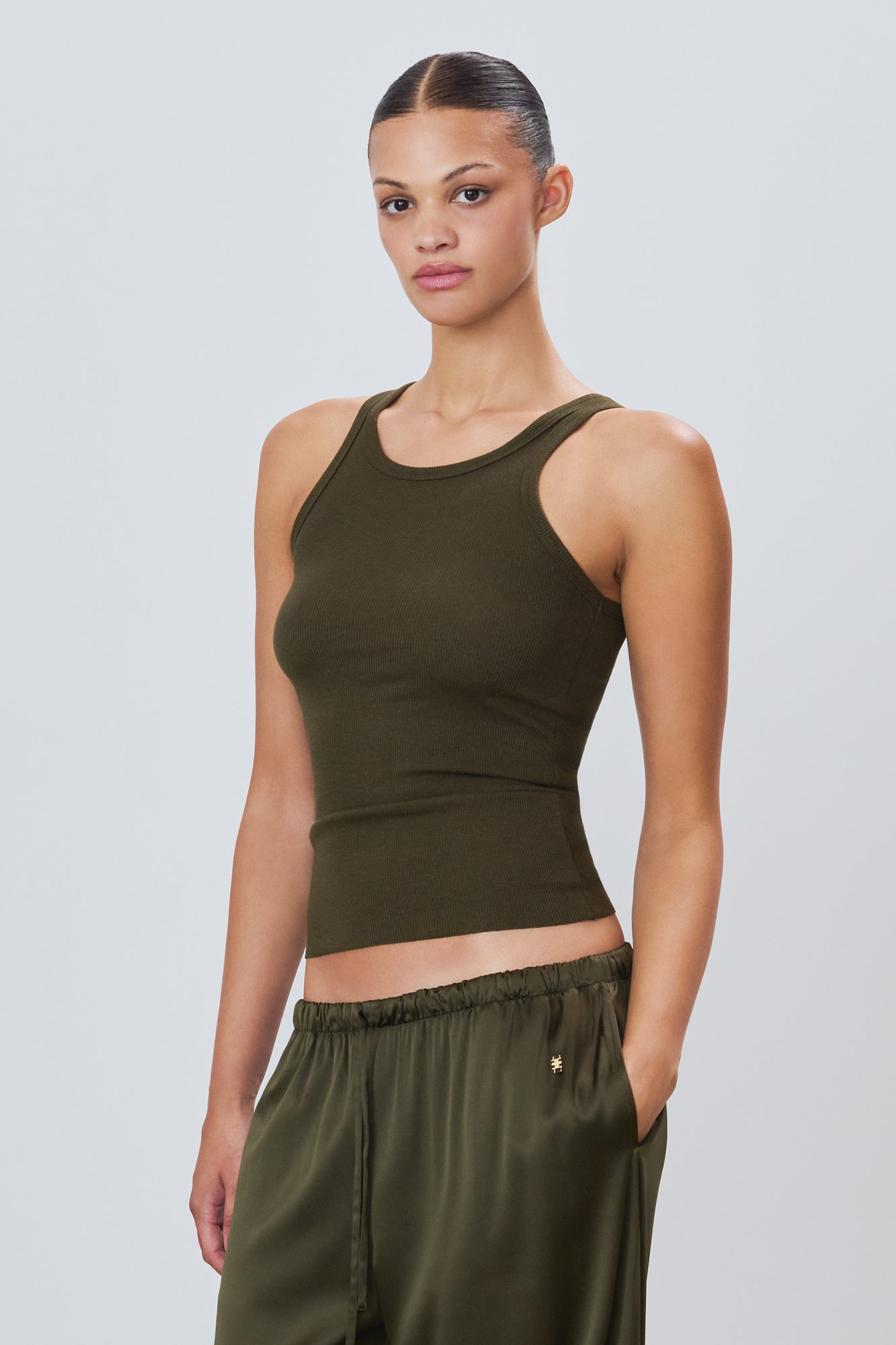 HIGH NECK FITTED TANK - ETERNE