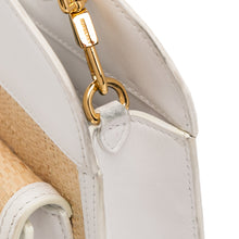 Burberry | Pre-Owned Pocket Raffia Satchel | Brown/Beige