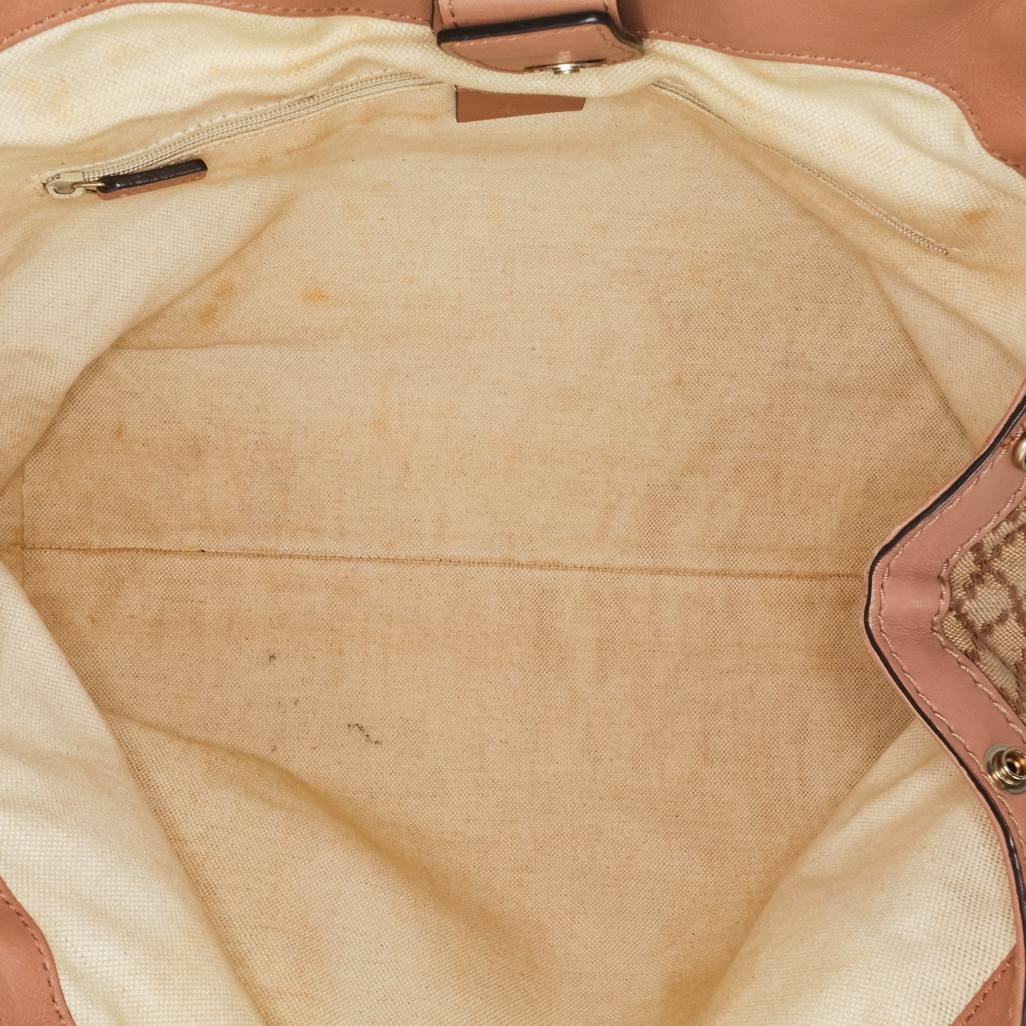 Gucci | Pre-Owned Medium Diamante Canvas Sukey Tote | Brown/Beige