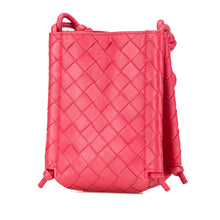 Bottega Veneta | Pre-Owned Mini Nappa Intrecciato The Knot Crossbody | Pink/Strawberry