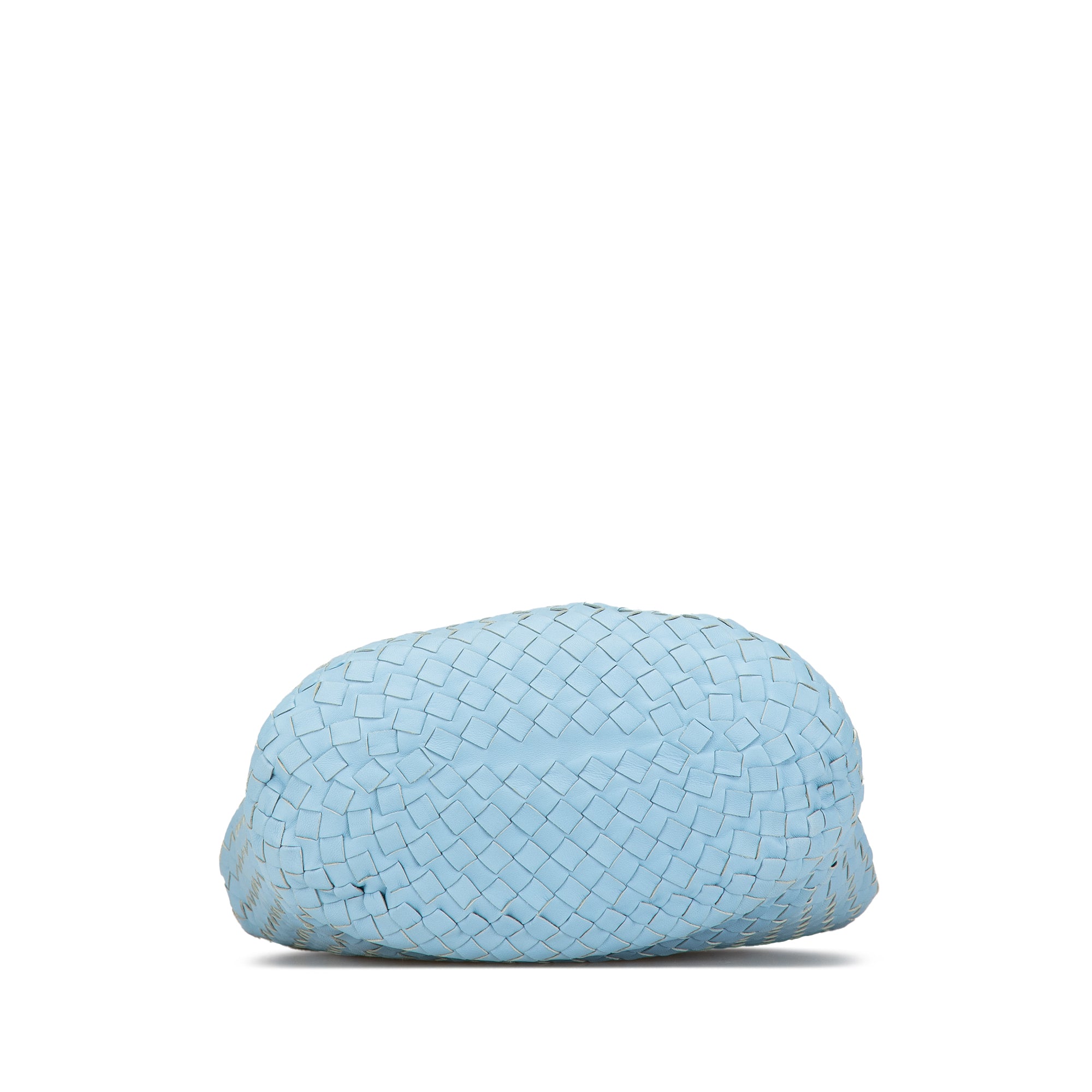 Bottega Veneta | Pre-Owned Nappa Intrecciato Bucket Bag | Blue/Light Blue