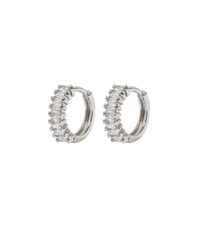 Elowen Huggie Hoops in Silver - Loren Hope