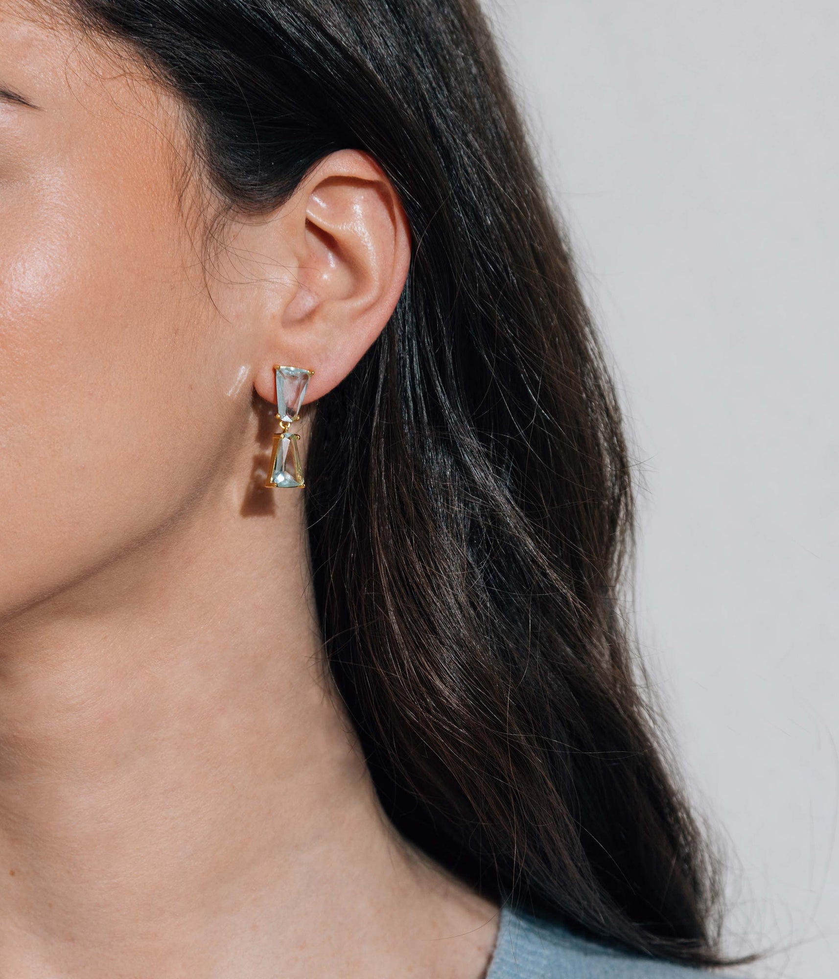 Lucent Earrings | Aqua