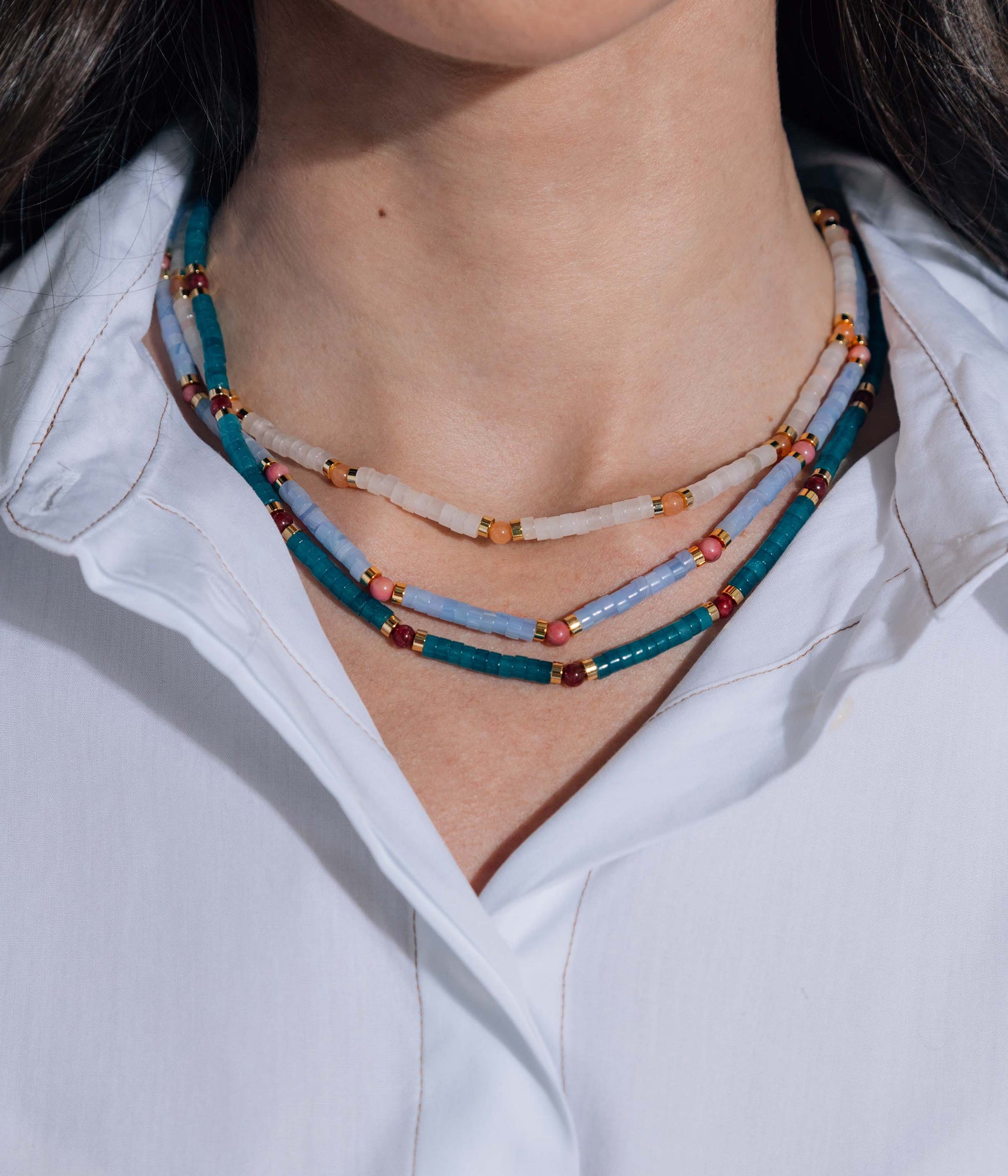 Oriel Necklace | White