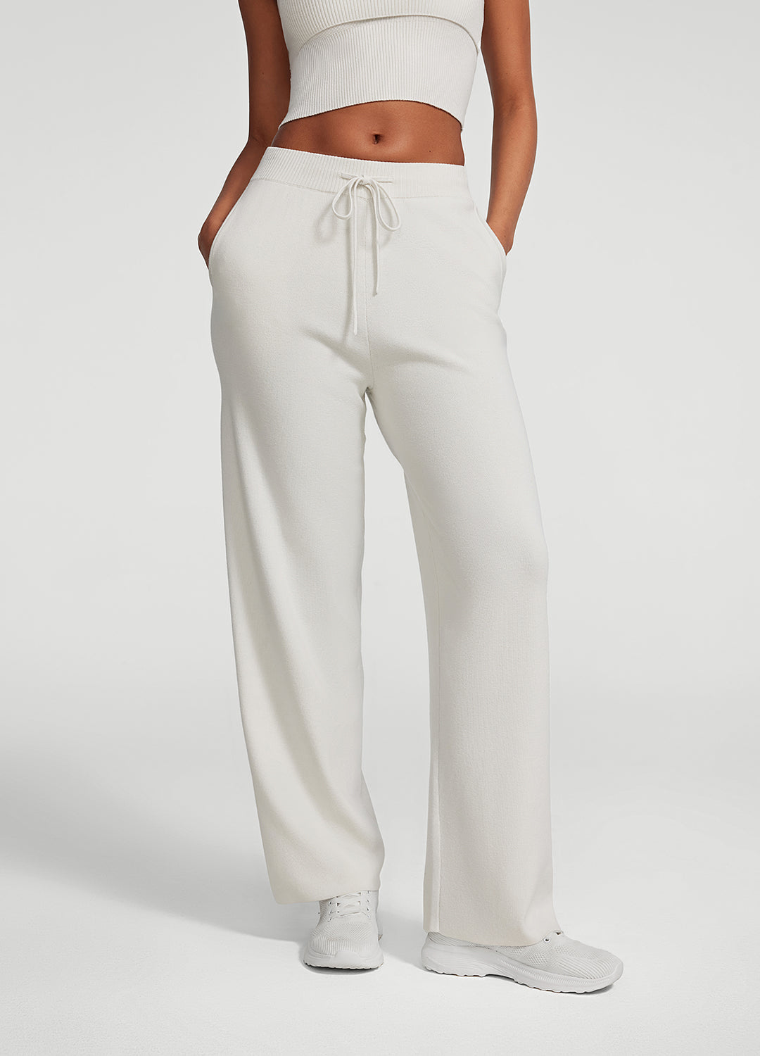 Cozy Luxe Sweatpants | White