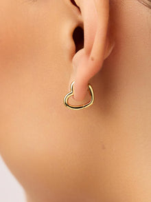 Daryl Heart Earrings | 14K Gold on Brass
