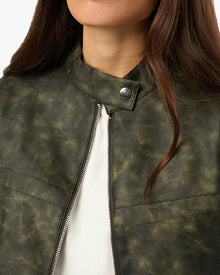 Vintage Patina Jacket | Black/Dark Green