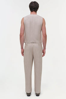 Mens | George Vest | Natural Linen