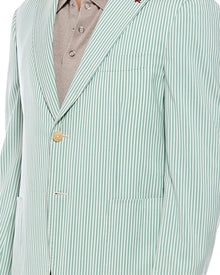 ISAIA | Mens | Silk-Blend Blazer | Green