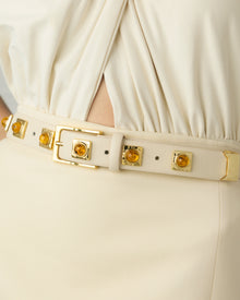No. 2 Belt | Linen/Gold