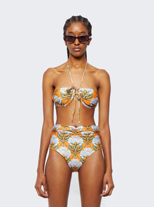 Women | Agua by Agua Bendita | Bronce Halter Bikini Top | Orange