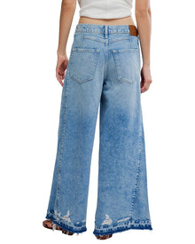 Free People | Womens | Apollo Wide Leg Jean | Blue