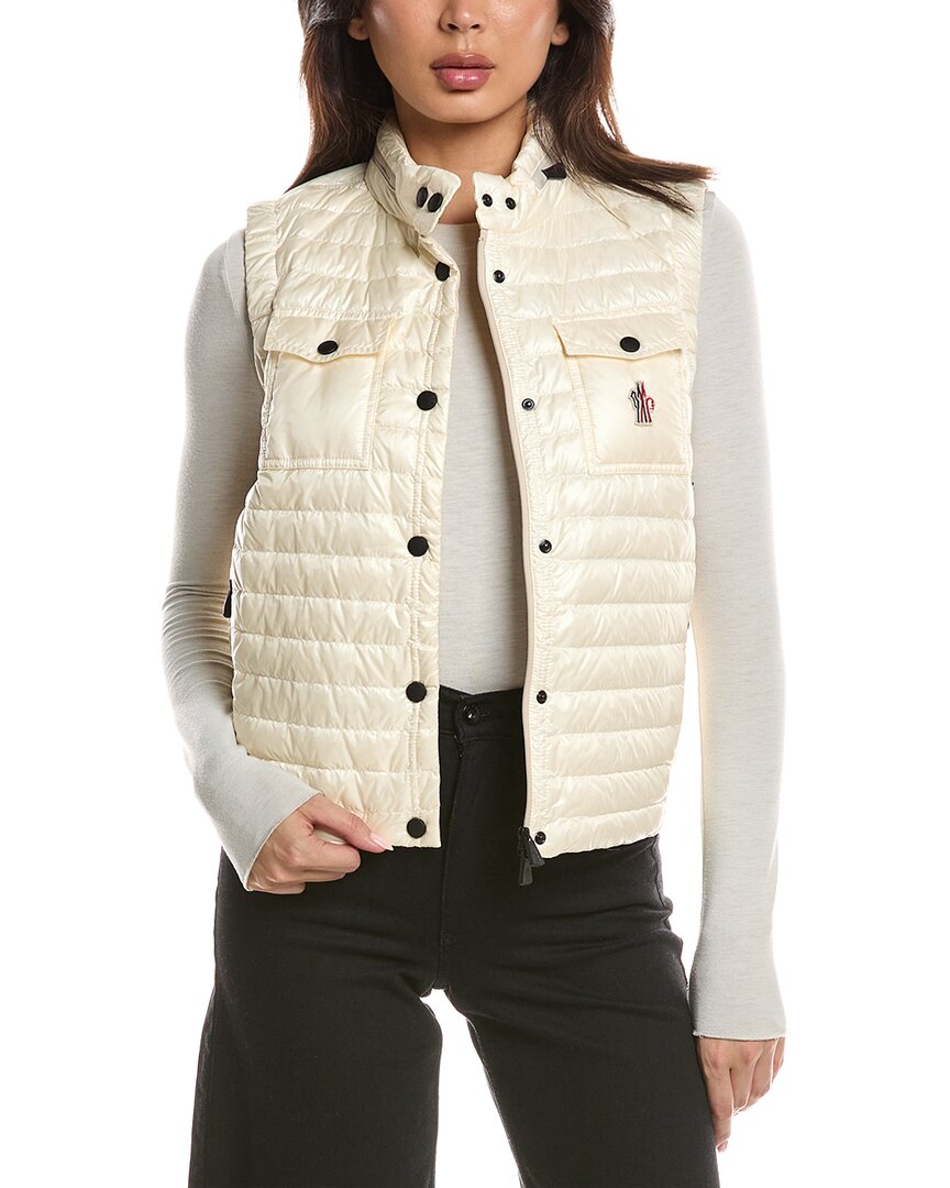 Moncler | Womens | Grenoble Guamiane Polyamide Vest - I | Off-White