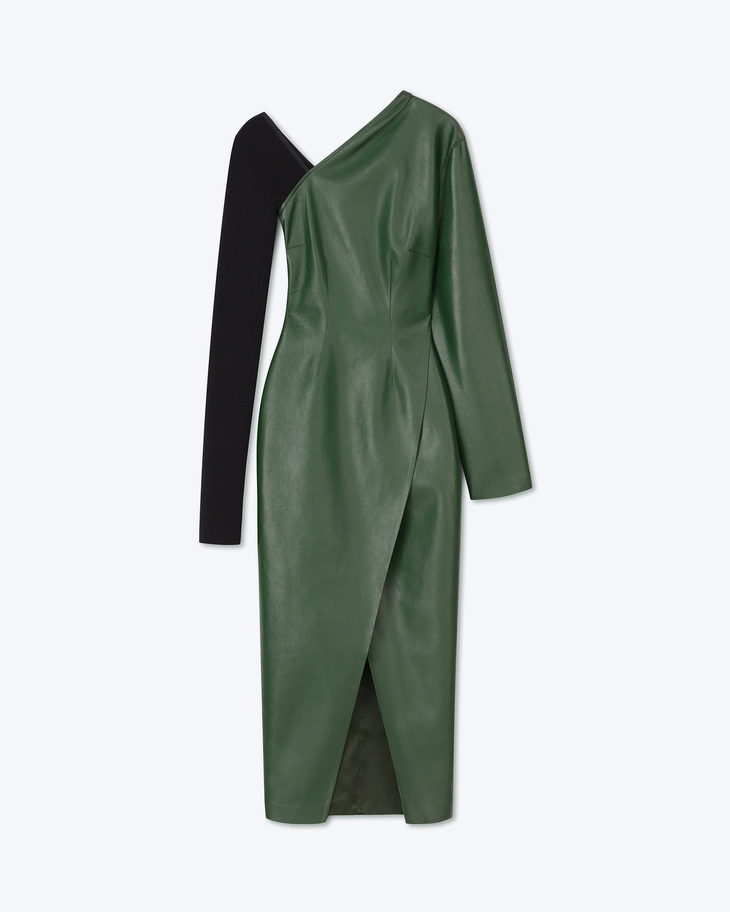 Womens | Nami Asymmetric Dress | Pine Green