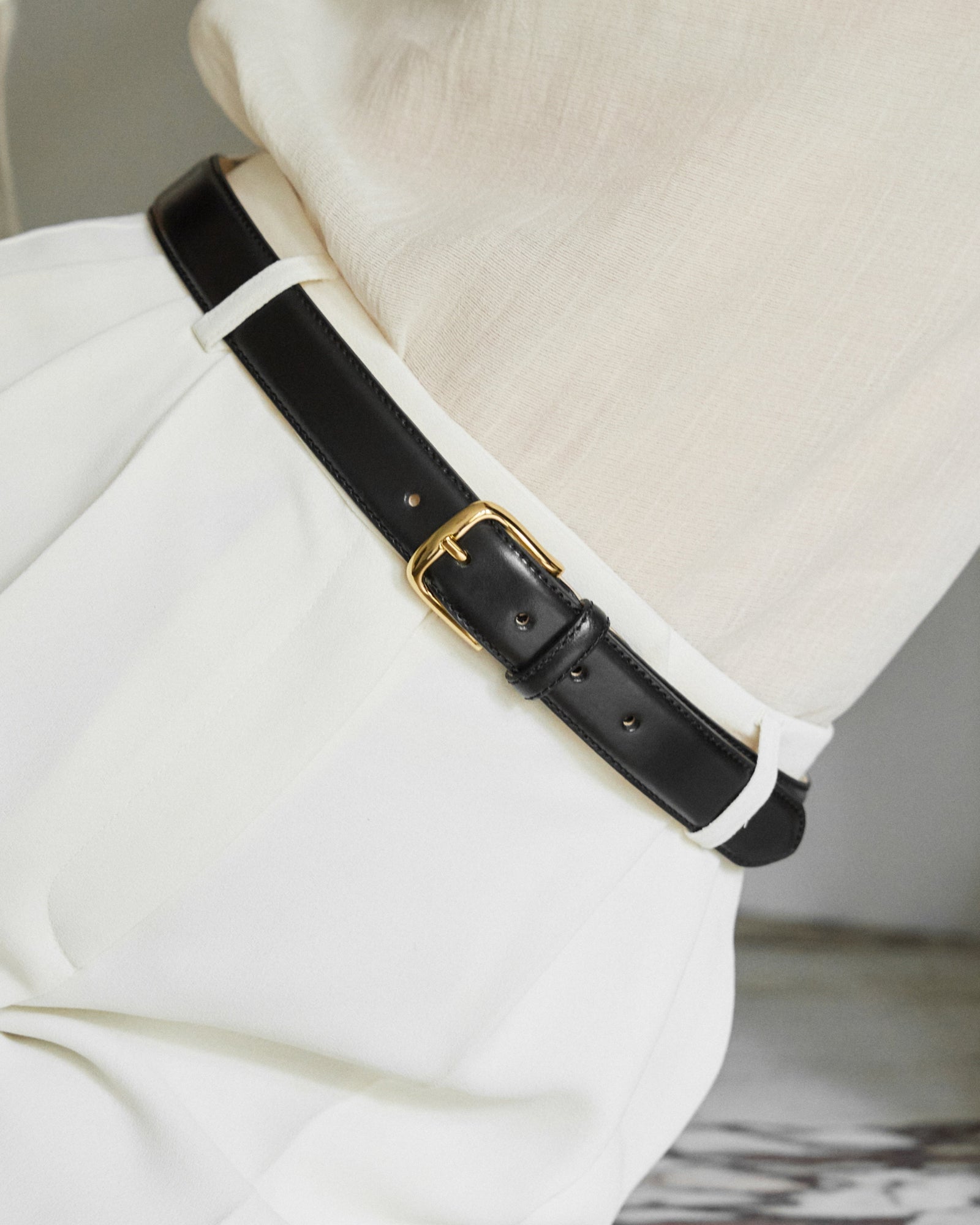 No. 4 Belt | Black/Gold
